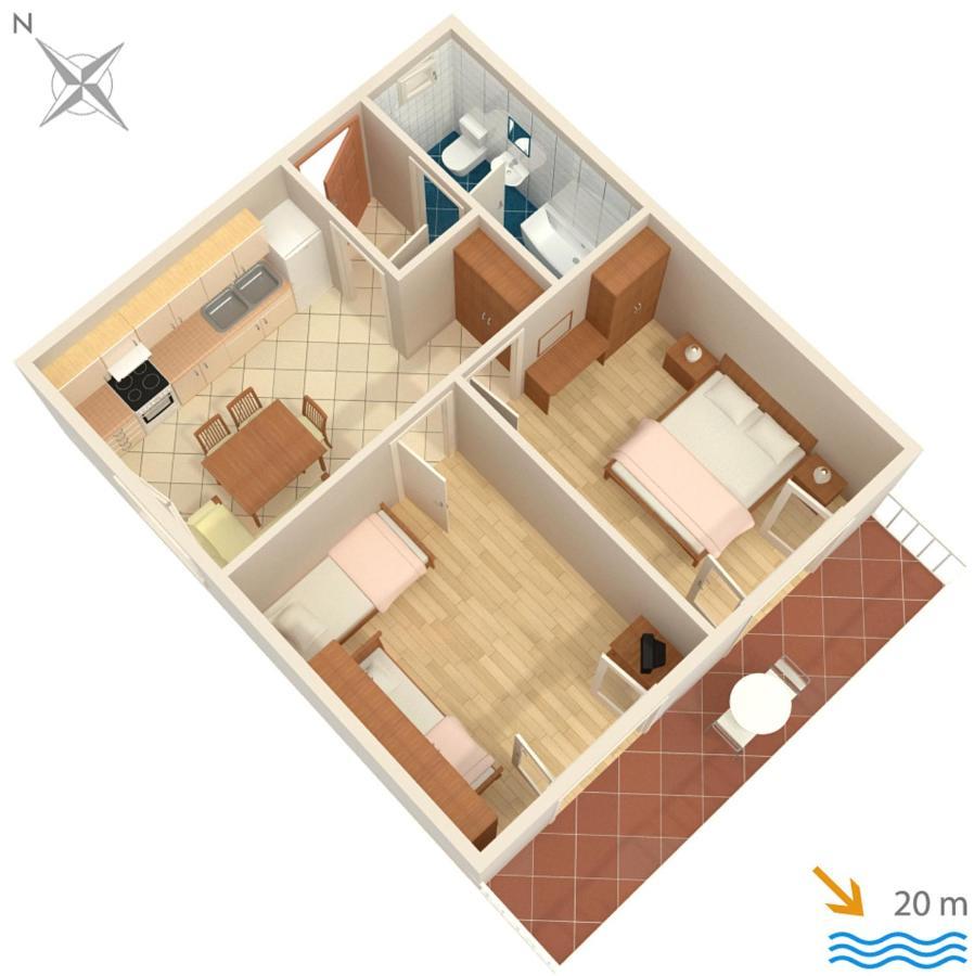 Apartments By The Sea Brist, Makarska - 505 بوداكا المظهر الخارجي الصورة